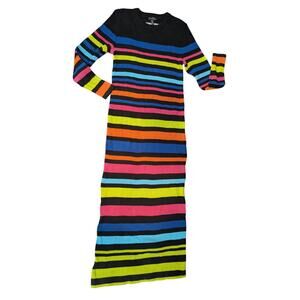 ELOQUII Variegated Stripe Maxi Dress Size 14/16